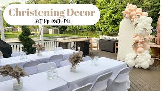 Outside Event | Christening Decor | Setup with me