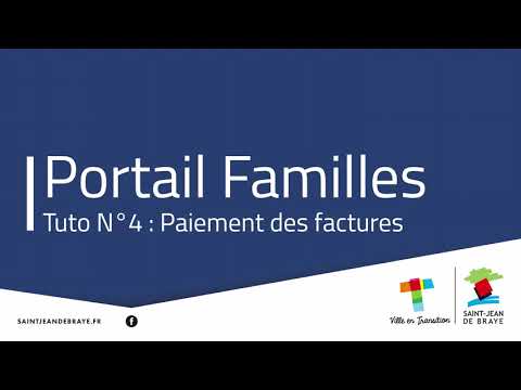 Portail Familles - Paiement des factures