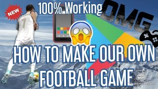 How to make our Football Game 😱😱😱 screenshot 4