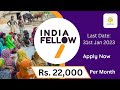 India fellow social leadership program  india fellow  stipend 22000  step ahead india support