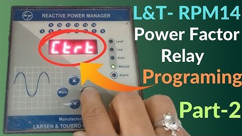 Rpm 14 apfc relay programming manual // Rpm 14 Reactive power manager programming hindi me