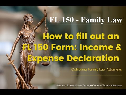 filing california divorce forms form 7 of 10 the fl 150 youtube form fl 150