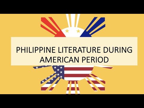 PHILIPPINE LITERATURE UNDER AMERICAN COLONIAL PERIOD BSED ENGLISH 3C Reporter 5
