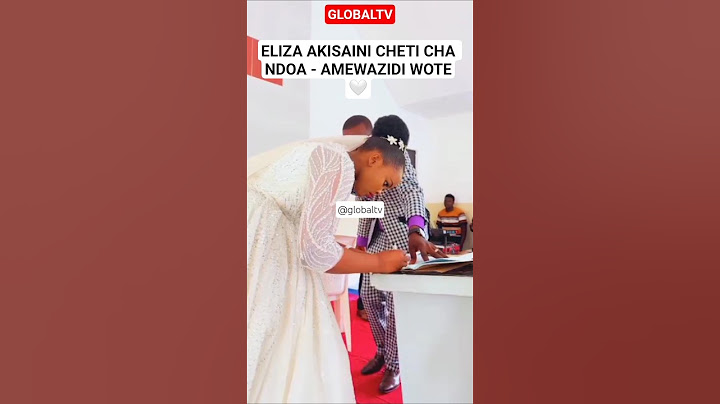 🤍ELIZA AKISAINI CHETI CHA NDOA - AMEWAZIDI WOTE🤍🔥🙏 #breaking #globaltv#elizabeth #leonard #live