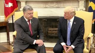 Trump meets Ukrainian President Petro Poroshenko in Oval Office