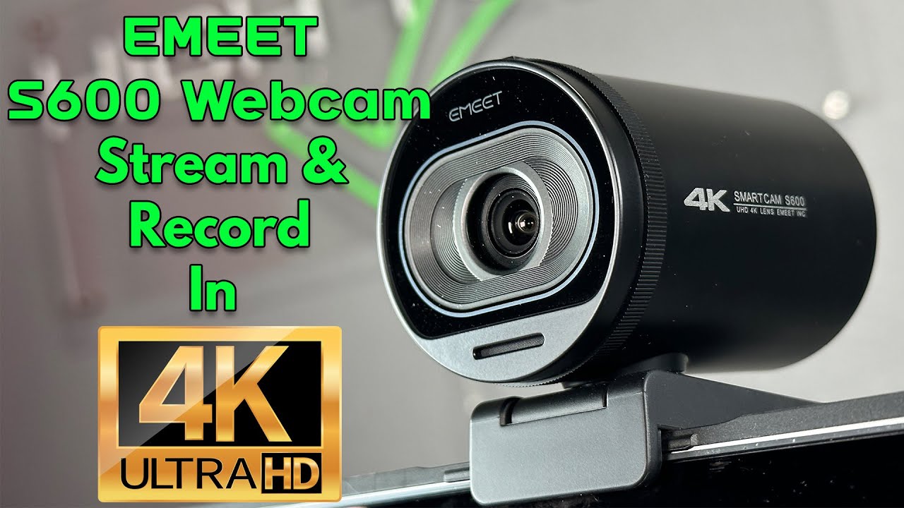 Upgrade Your Streaming Setup with Emeet S600 4K Streaming Webcam – Full  Review and Demo - YouTube