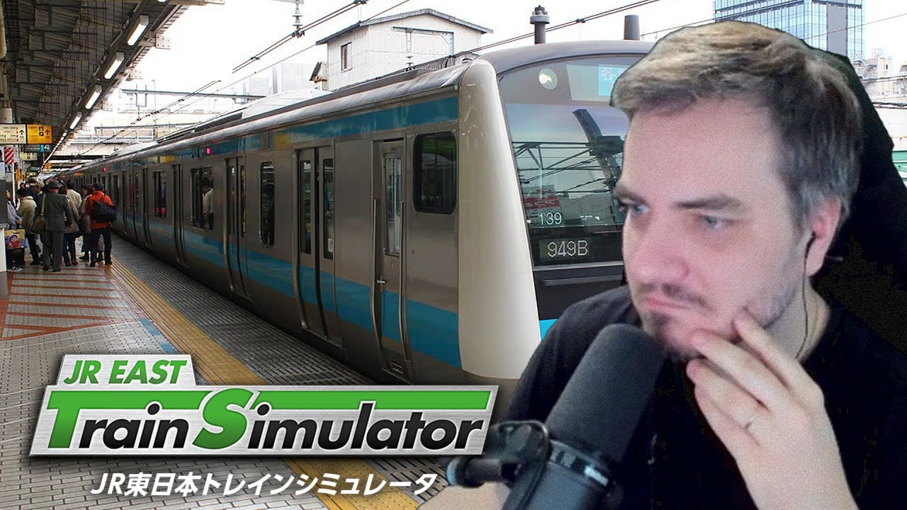 Мэддисон водит японскую электричку в игре JR EAST Train Simulator - YouTube