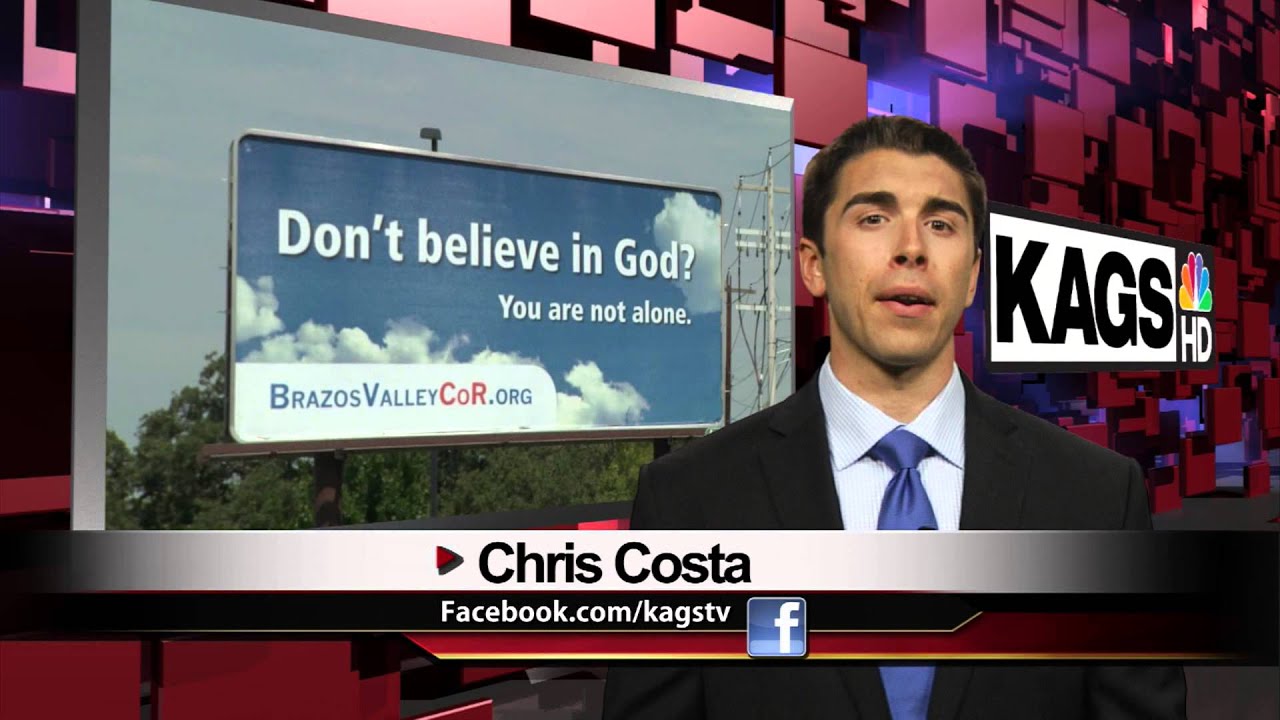 Non-Theistic Billboards Go Up Around B/CS