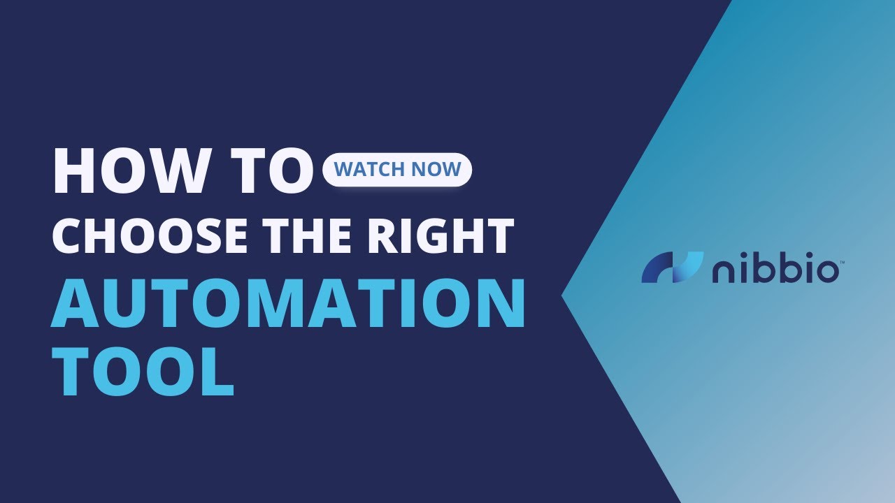 Automation Availability Overload?! How to Choose The Right Automation Tool