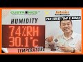 Custronics x autonics t.series  led temperature humidity electronics display system  22rw