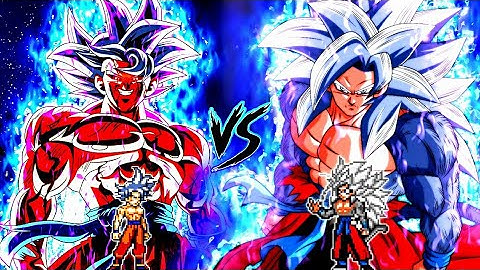 Son Goku DBS V7 OP (all form) VS Xeno Goku V3 OP (all form) in Jump Force Mugen