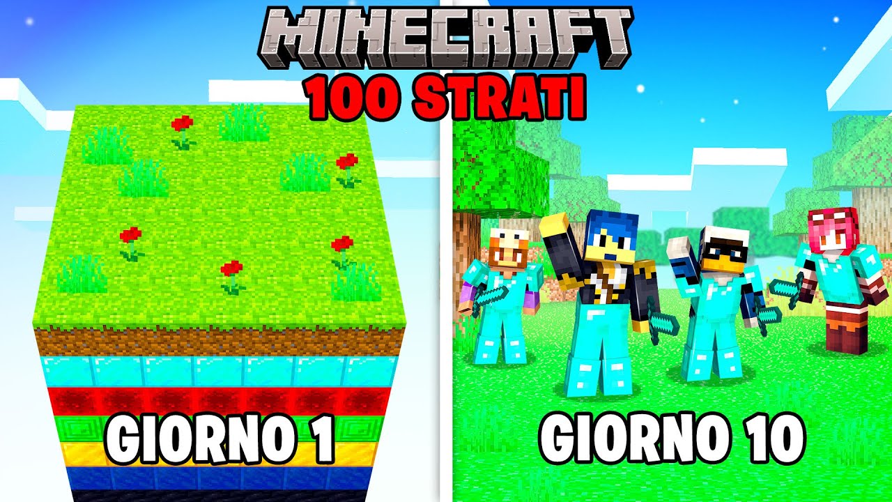 IL PRIMO OBIETTIVO DELLA 100 STRATI DI MINECRAFT! - Ep.2