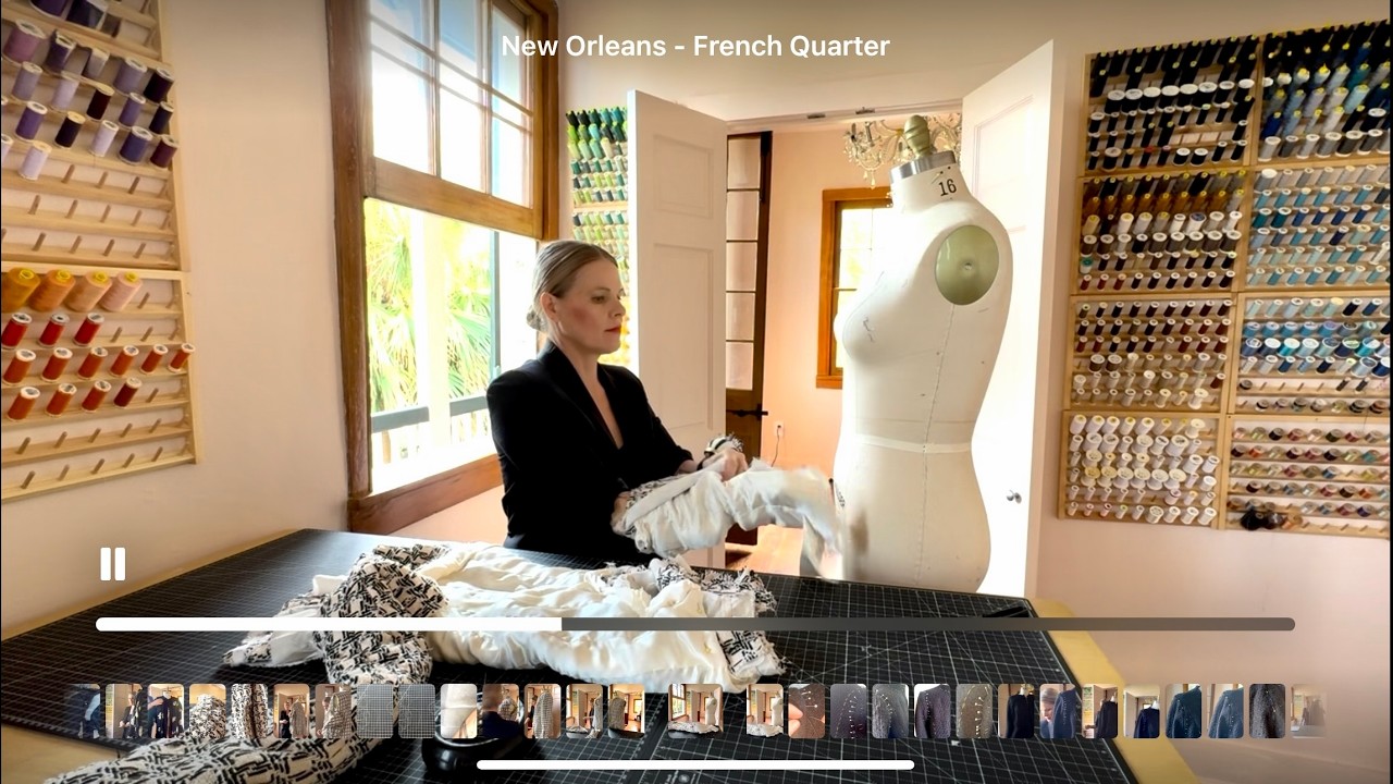 Part Three - Sewing a Couture French Jacket from Muslin to Trim / The Patterned Fabric