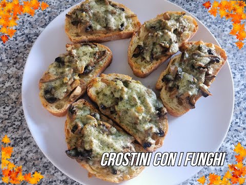 Video: Crostini Ai Funghi Grigliati