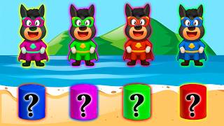 SUPERHERO COLOR MATCH! 🛢️❓ The Ultimate Labrador Mystery! 🤔⚡ | Funny Labrador Animation