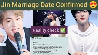 BTS Jin Getting married After Military Discharge,🎉😍| Jin Weverse Post 💕 #btsjin