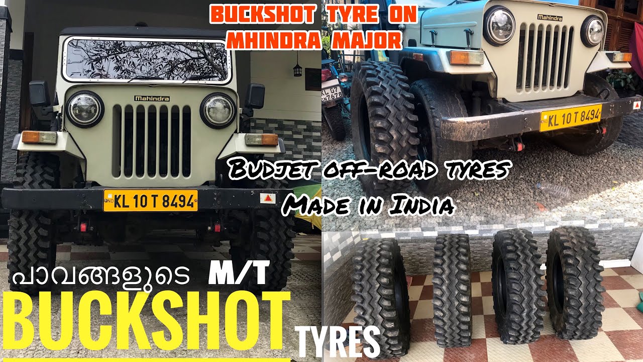 Mahindra Major with Buckshot tyres/Cheap Offroad tyres/4x4-H/T tyre to Buckshot Tyre/