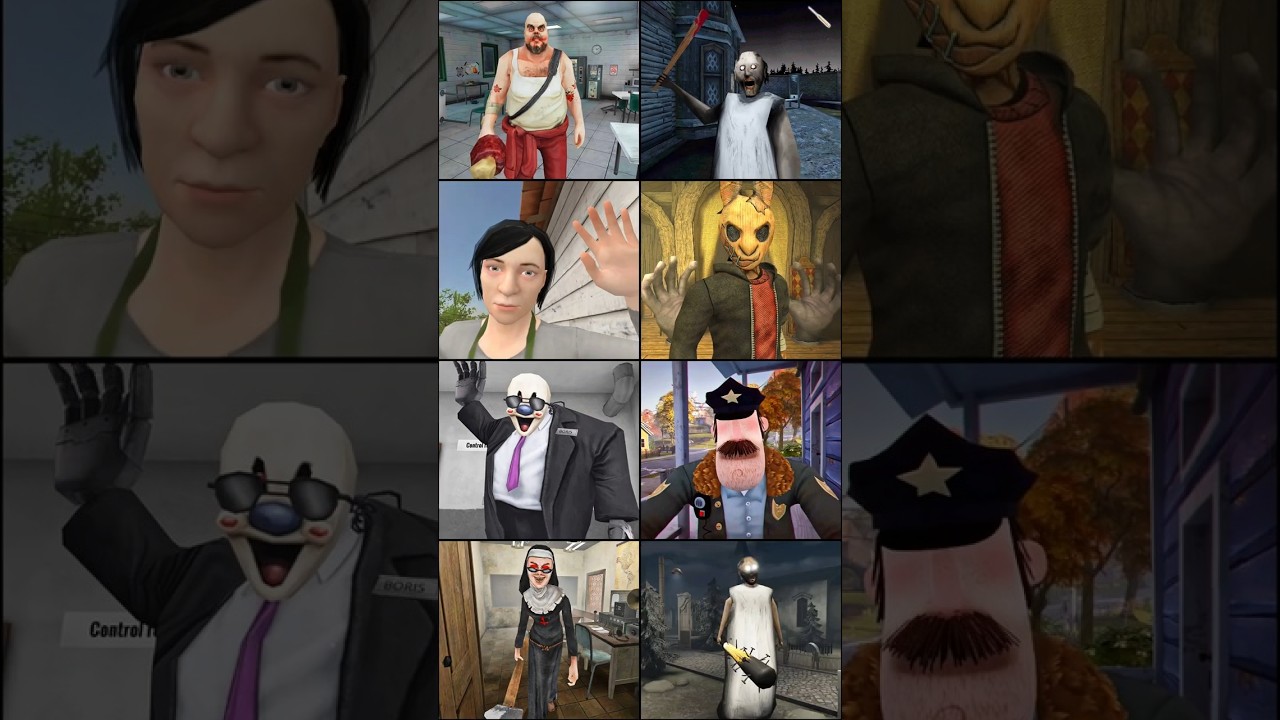 Horror Tale 3 Vs Granny Vs Boris Vs Hello Neighbor Police