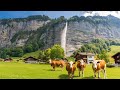 Meiringen switzerland 4k  country of beautiful natural wonders  scenic relaxation film