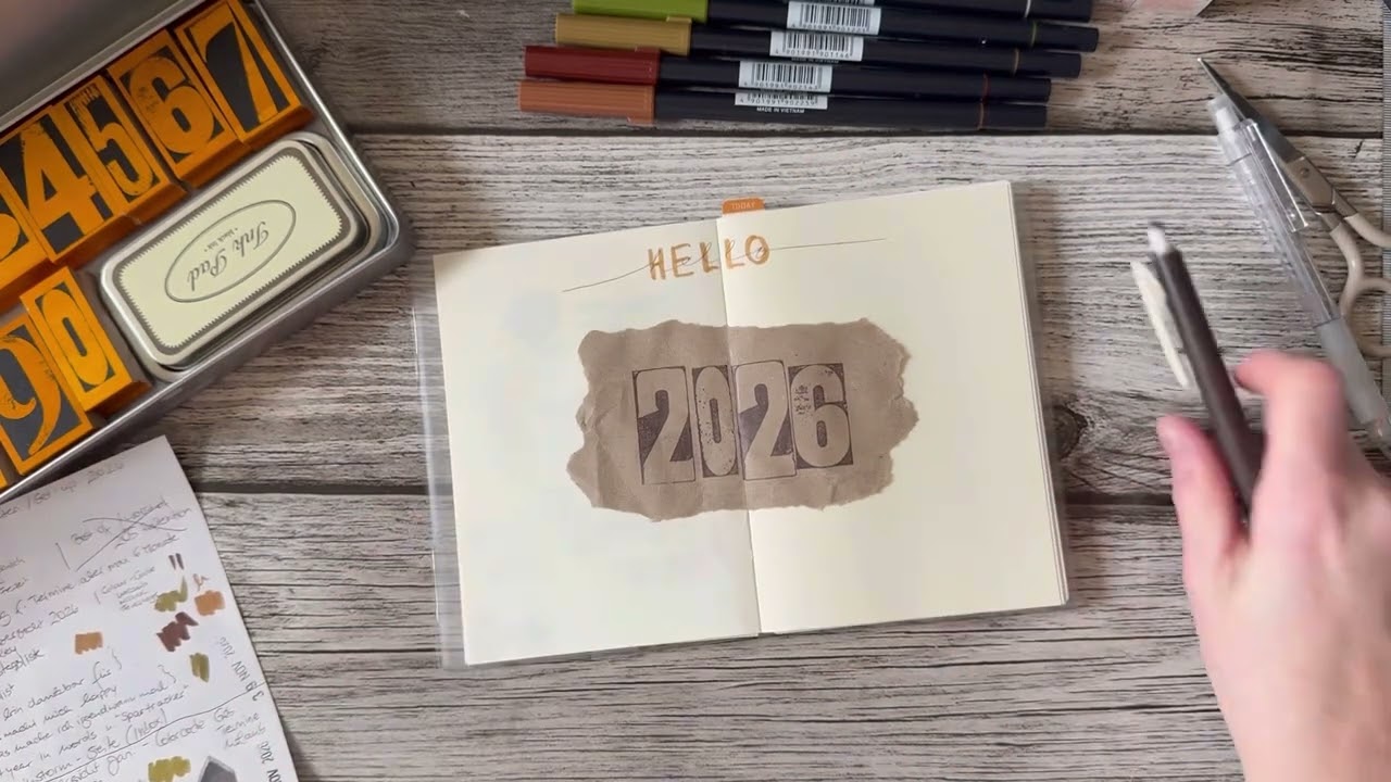 Gestaltung Setup 2026 im MD Notebook A6 #planwithme #planning #bujo #bujosetup 