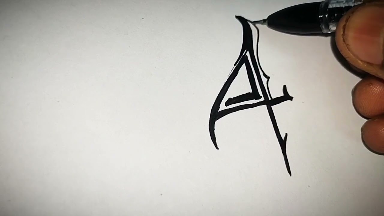 4 converted into tattoo design 🔥 | design number 4 freestyle |draw 4 no. tattoo design 🔥😅💯