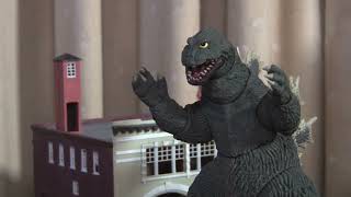 NECA Godzilla 1962 vs 1964 Unboxing w Stop Motion Minus Color Ted Voron
