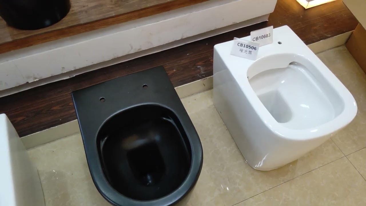 Rimless, Back to wall, Wall-hung Toilet suite.