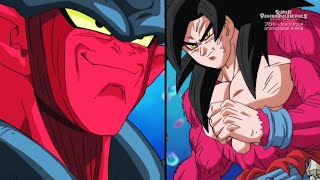 Super Dragon Ball Heroes Episode 5 Janemba Returns! Xeno Vegeta And Xeno Goku Vs Janemba!