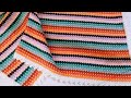 Kolay Battaniye Yapımı / Easy Crochet Block Blanket Tutorial (Eng. Subt.)