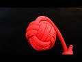 How to tie Monkey's Fist knot paracord keychain