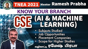 CSE(AI & Machine Leaning) | Know Your Branch | Prof.Dr.T.V.Geetha | Mentor Ramesh Prabha