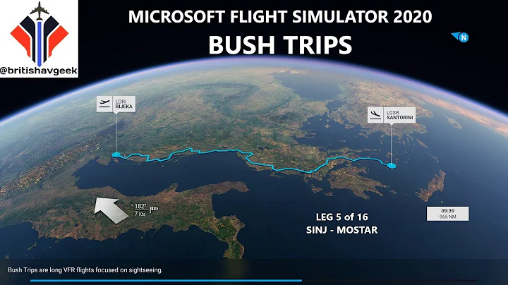 MSFS2020 Leg 5 Bush Flying to Santorini down the stunning Croatian coast in a Cessna 172 Skyhawk