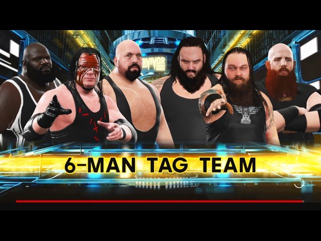 WWE 2K17-Big Show & Kane & Mark Henry vs The Wyatt Family -6 Man
