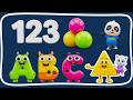 Preschool Learning activities for 3 year olds at home | Learn ABC Phonics Shapes Numbers Colors 🌈