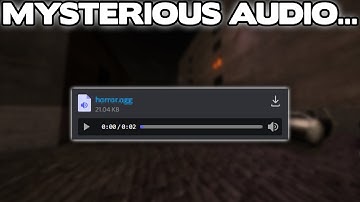 A Developer Sent Me A MYSTERIOUS Audio File... | Roblox Nico