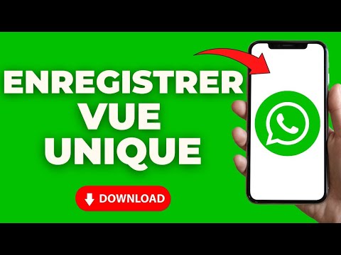 Comment Enregistrer Une Vue Unique Sur Whatsapp ( Facile )