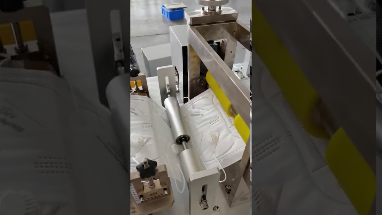 Folding KN95/N95 Mask Machine with automatic breath valve welding funciton
