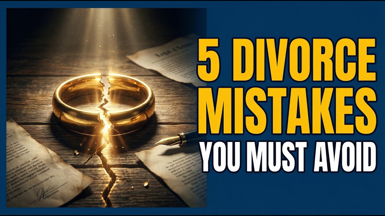 5 Common Divorce Mistakes to Avoid - YouTube