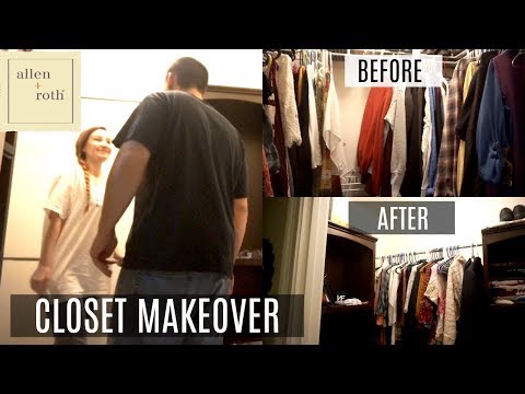 Closet Makeover Before After Allen Roth Complete Closet Kit
