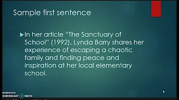 Can you use i in a personal response essay?