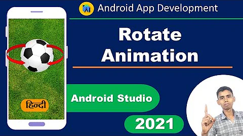 How to Implement Rotate Animation on ImageView Android Studio | Animation tutorial | edutika | Hindi