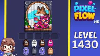 Pixel Flow Level 1430 Solution Walkthrough