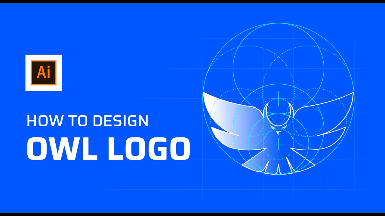 Bird Logo - How to design an owl logo in Adobe Illustrator - YouTube