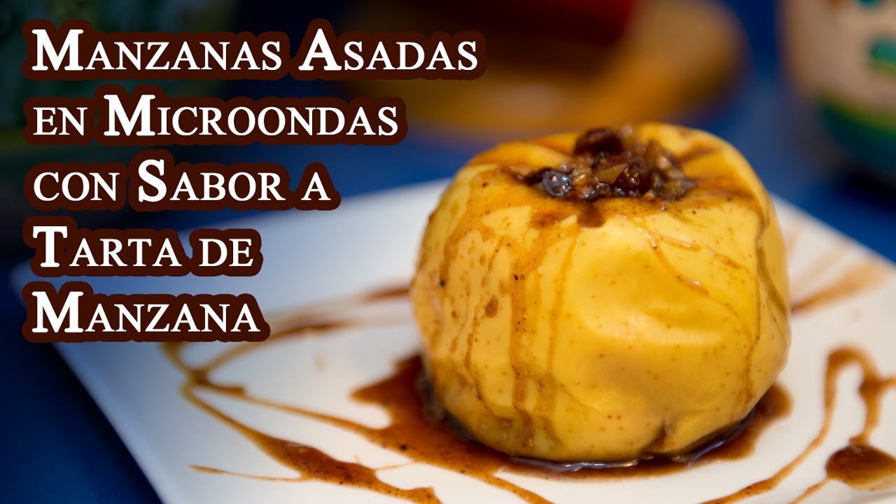 Manzanas Asadas en Microondas con Sabor a Tarta de Manzana