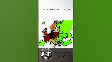 How close is countries to Germany #map #mapper #geography #mapping #europe #mapchart #countrys ￼