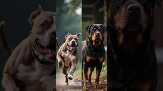 Rottweilers Vs Pitbull who would win in a real fight #rottweiler #pitbull #dogfacts