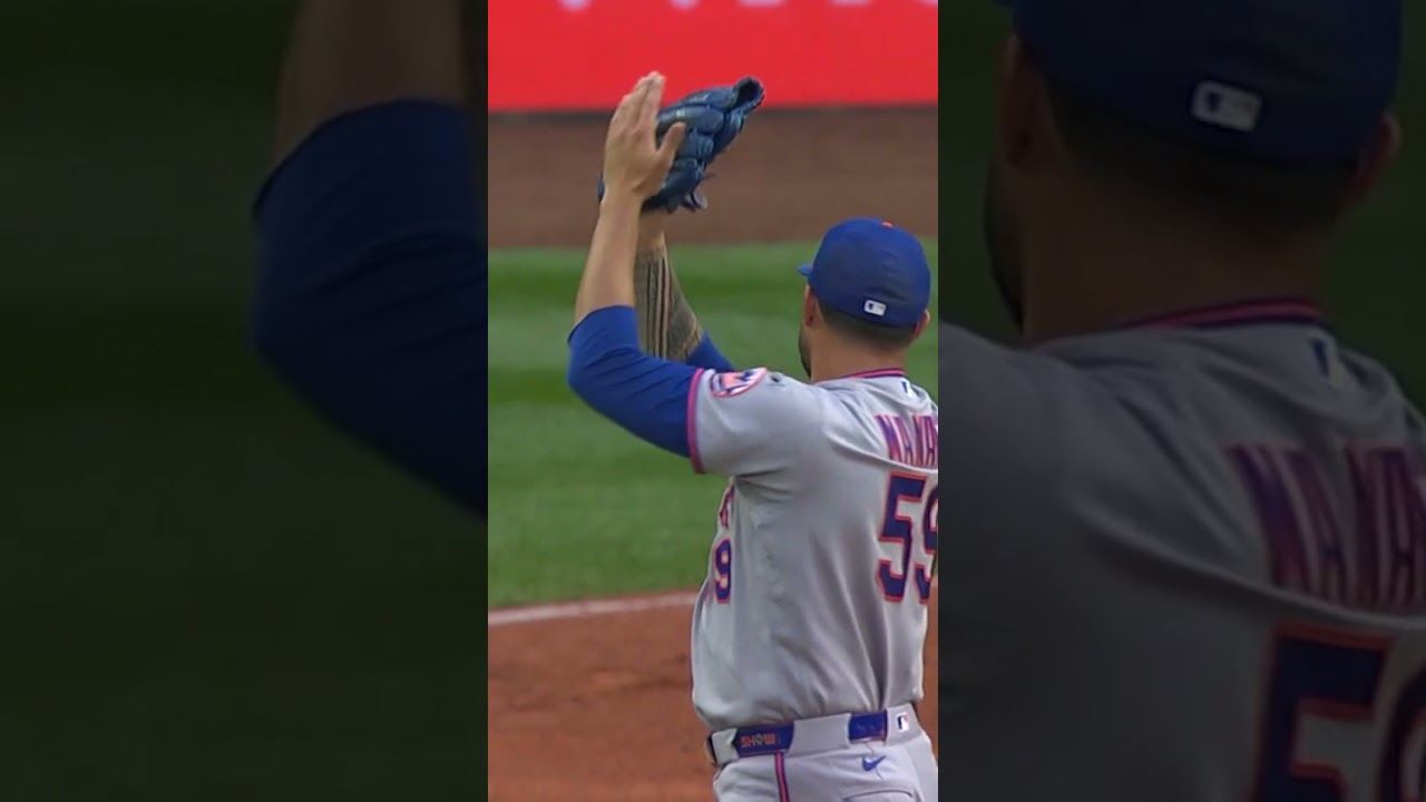 AJ Ewing was laying out all over the outfield today 🔥 #mlb #baseball #mets #sports #highlights