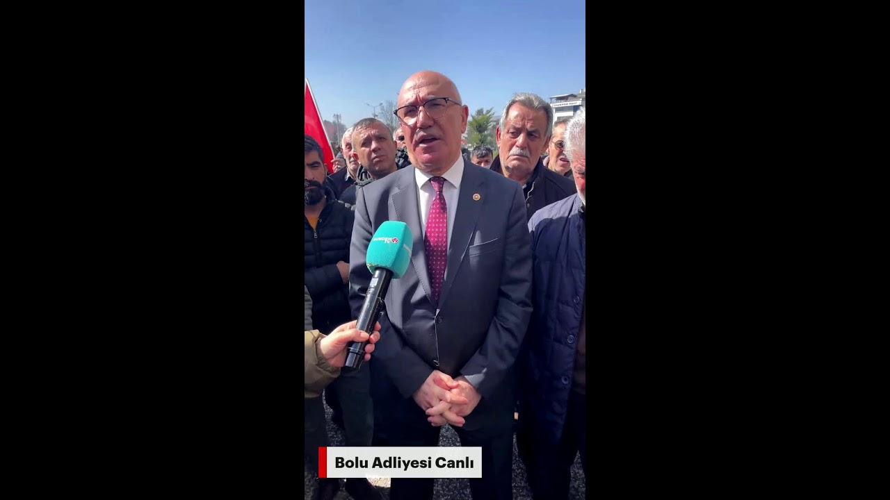 CHP’li milletvekilleri, Tanju Özcan’a destek için Bolu Adliyesi’nde | CANLI