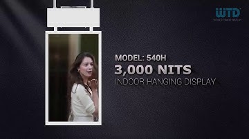 Hanging Monitor | WTD World Trade Display | BITION Double Display High Brightness Series