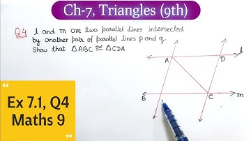 Ex 7.1 Q4 class 9 maths NCERT | Class 9th Maths chapter 7 Triangle exercise 7.1 Question Number 4